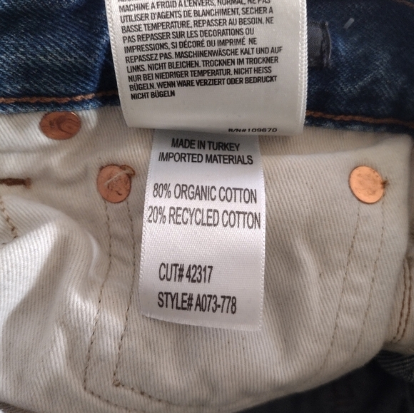 AGOLDE Feel Good Jamie Jeans Women's Size 24 Distressed Raw Slit Hem A073-778 - Picture 9 of 13